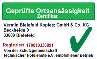 Geprüfte Ortsansässigkeit - Zertifikat